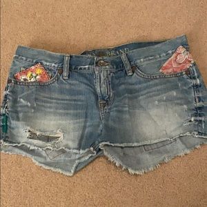 Lucky Brand Patchwork Jean Shorts
